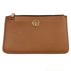 Tory Burch Zipper Clutch Brown